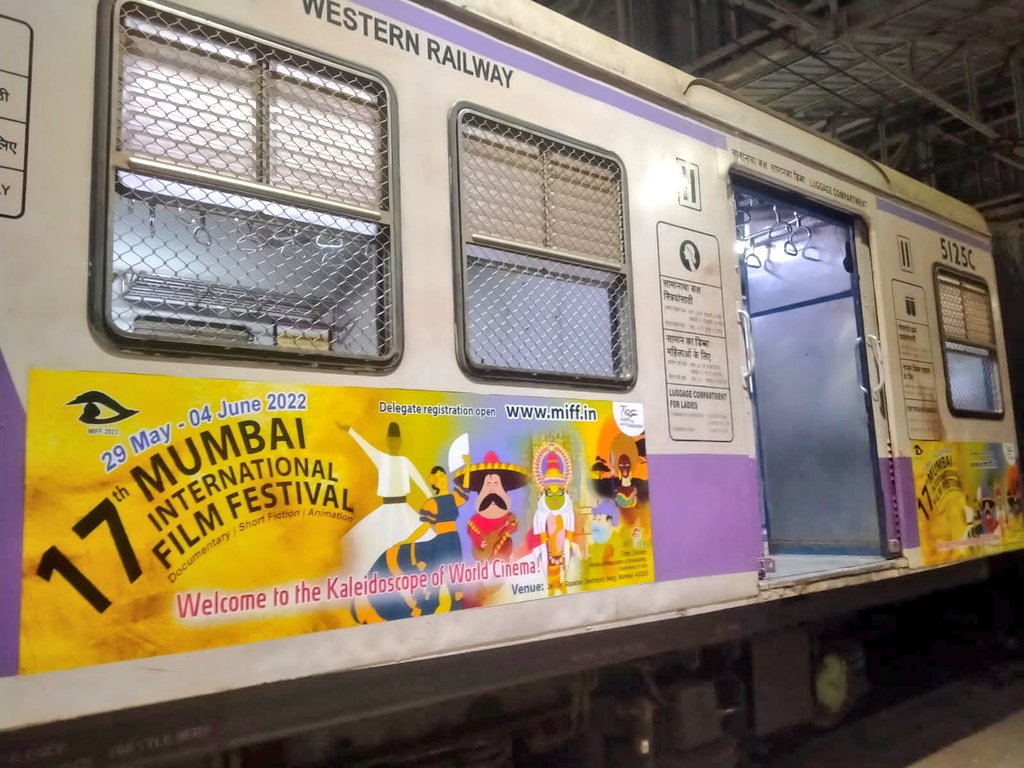 PIBMumbai's tweet photo. Here we go....🎞️Reels on Rails🚂
Presenting our #LoveForFilms, on your #MumbaiLocal
So that...
Films never sleep
You never sleep...that's right!
We want you to think, live, breathe & dream films & all the beauty they represent and celebrate.
Come & join the celebration... https://t.co/z90xobGWoL