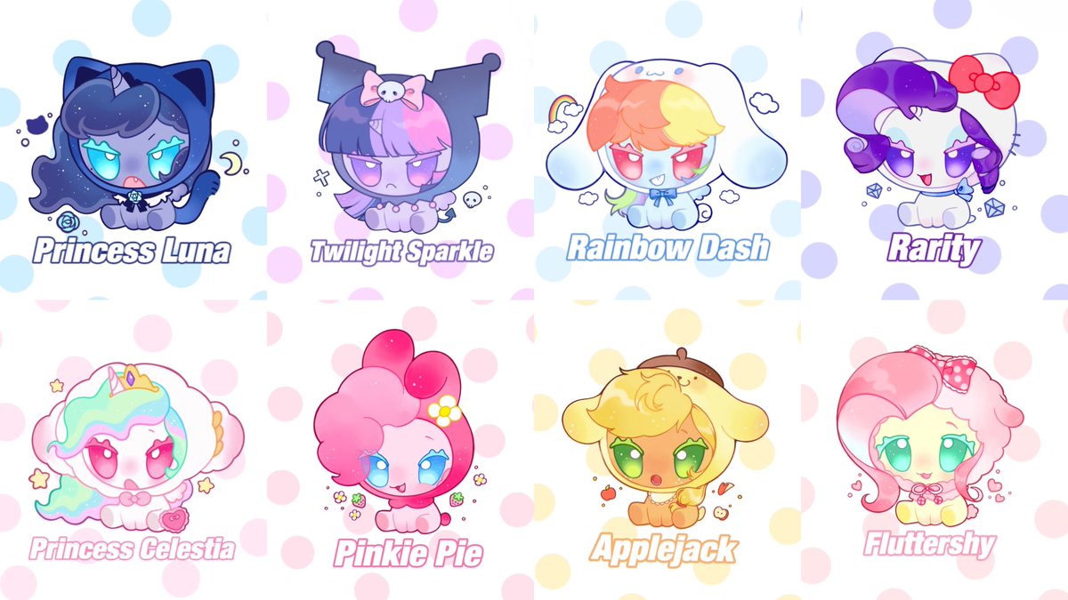 Ee_e404's tweet photo. MLP + Sanrio！ダブル可愛い！👊💗

#mylittlepony #mlp #MLP https://t.co/2MjdcjmyME
