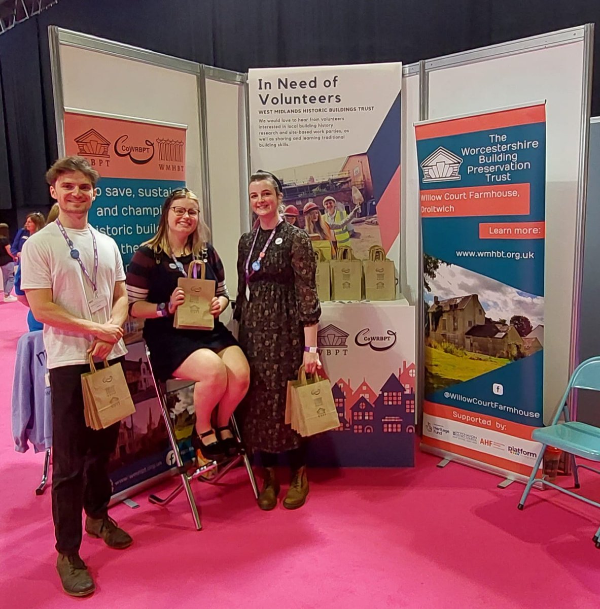 wmheritage's tweet photo. We had a great day at the @VolunteerExpoUK yesterday and can't wait to get back into the hall today! https://t.co/z4Et9IwBco