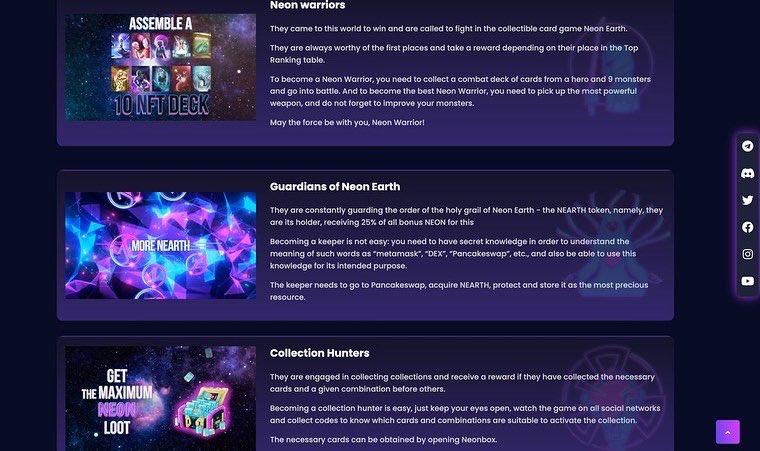 neon_earth's tweet photo. Who are you in the Neon Earth universe
Visit the Neon Earth website, watch the videos on the website and choose your own path, or you can use all the ways to maximize NEON loot👇
https://t.co/SMwK2Y9i4t
#NFT #Metaverse #GameFi #BNB #crypto #NeonEarth https://t.co/btU6CPA9Bn