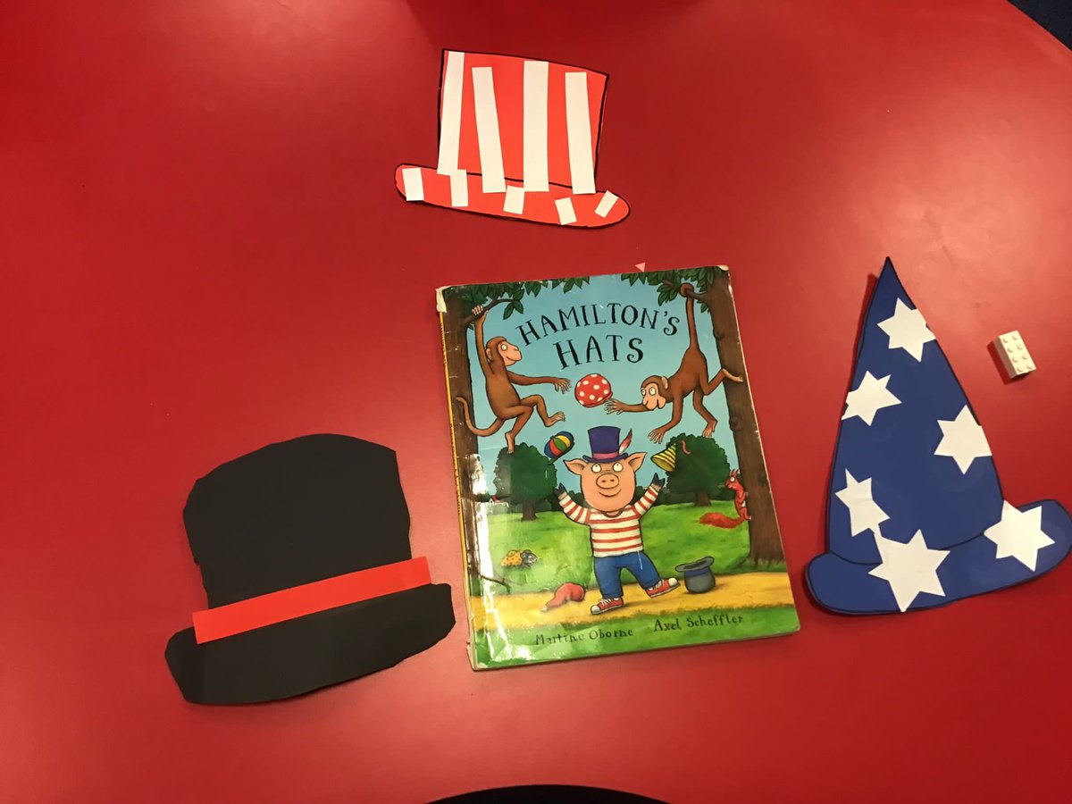 AultmoreParkPri's tweet photo. Class 2 read the story Hamilton’s Hats. They then selected one of his hats to create🎩 🧢 🐷 #contextualisedlearning https://t.co/z9XjR08tQb