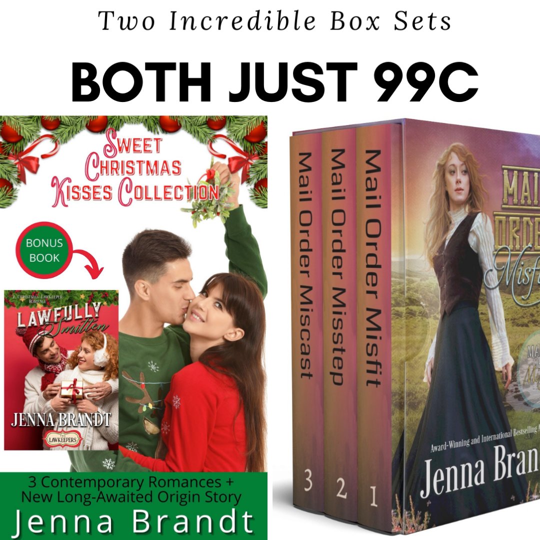 Get 7 stories for under $2! Grab your copies or read for free in KU.

Sweet Christmas Kisses Collection 
s.ripl.com/0w0ty7

Mail Order Bride Mix-Up Books 1-3 s.ripl.com/3717fc
