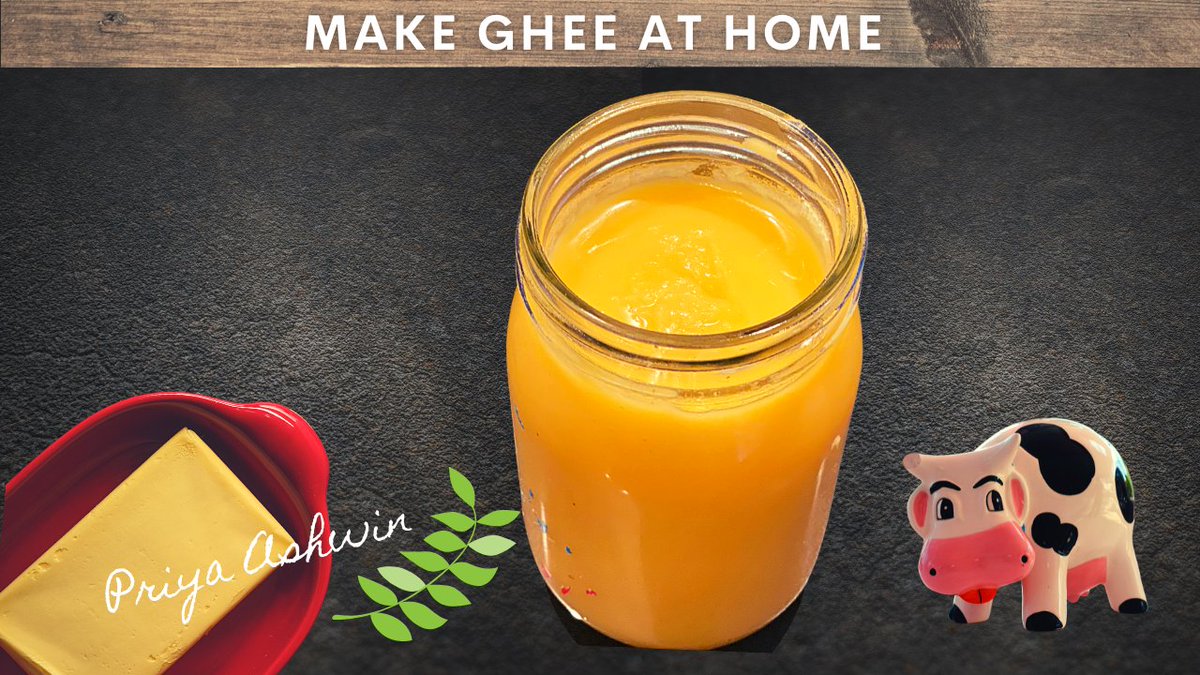 Ghee is #Indian clarified #butter and features in most #sweet and many #savory #recipes.
Follow my simple instructions to make the best, fragrant #homemade #Ghee youtu.be/ABuFq8PupLY
