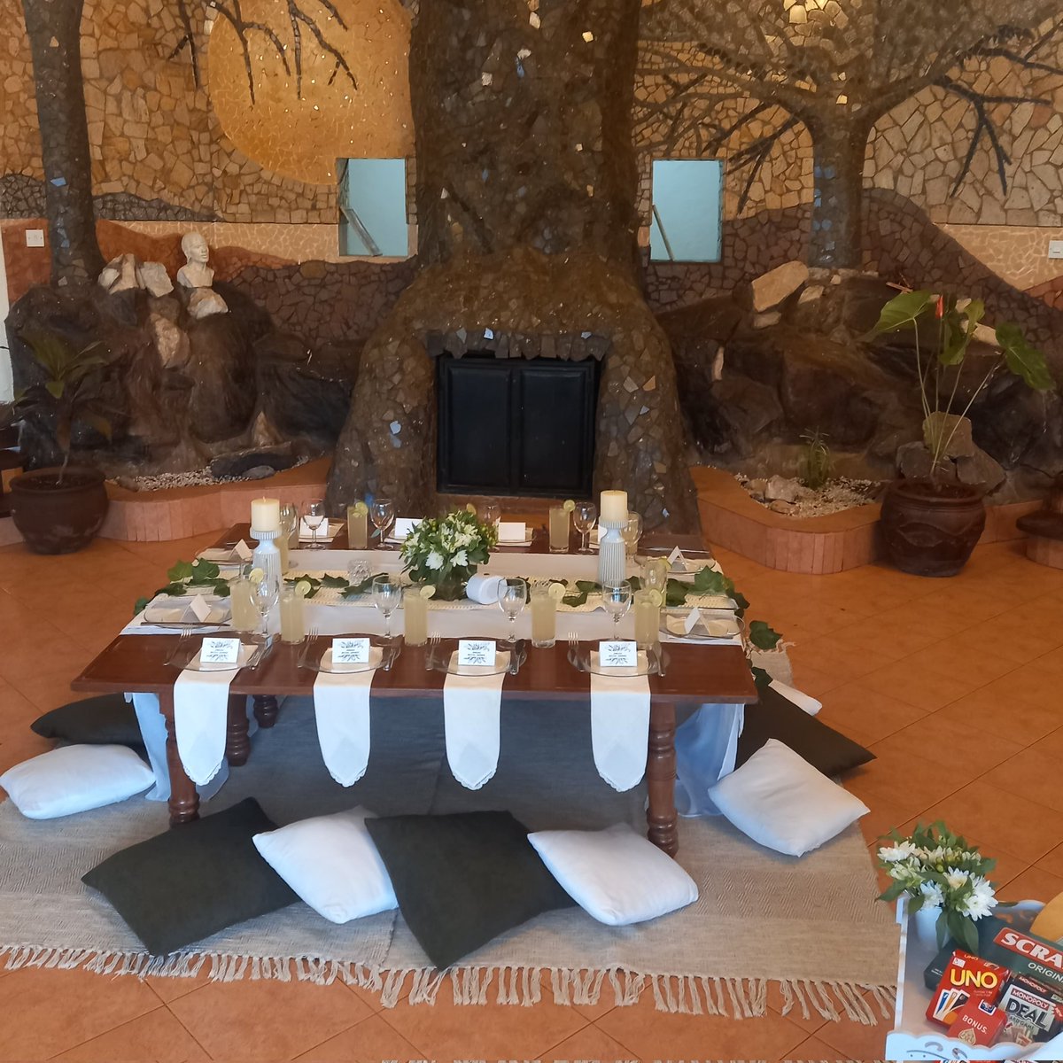 WAMAAfricaOrg's tweet photo. A fun function set up in our Tree of Life room! Book your special #event or #function at #wamaafrica by call/WhatsApp 0748 745 010. #functionspace #eventspace #birthdayvenue #bridalshower #badyshower #anniversary #meetings https://t.co/QbnvmovWSw