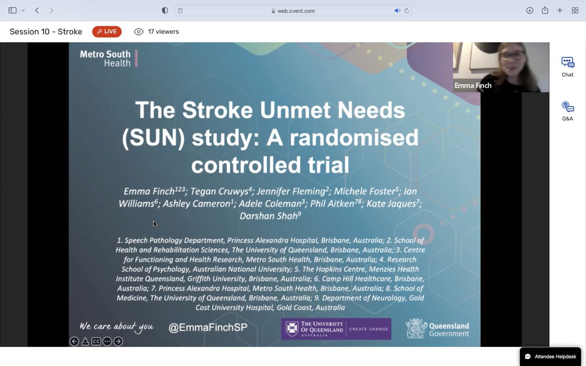 nrsigwfnr's tweet photo. Interesting series of studies for unmet needs following minor #stroke. Treatment was #mixedformat #multicomponent & #evidencebased :)
The SUN intervention led to improvements in support, #emotionalwellbeing, physical and #socialfunctioning
@EmmaFinchSP #ASSBI2022 https://t.co/98DqBvRxMn
