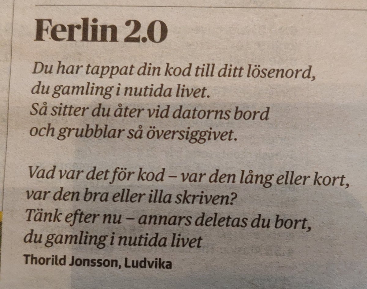 JUlfvarson's tweet photo. Rolig travesti i @DNKultur idag! Vi är nog många som känner igen. https://t.co/vUG3tnbfTk