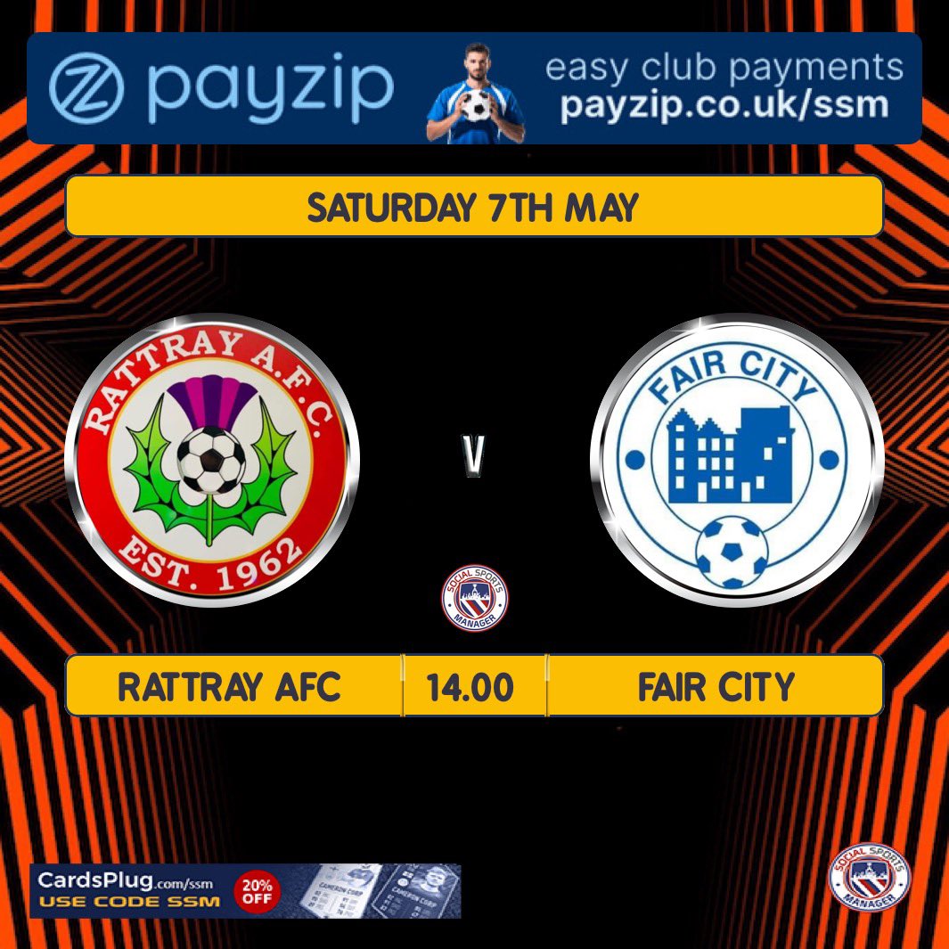 RattrayAFC's tweet image. A must win game today, it’s as simple as that, if we are to have any chance of getting promoted this season and even then, it’s not in our hands.

Doesn’t come much that tougher than league champions Fair city who have played 16 and won 15. The only lose of there league season