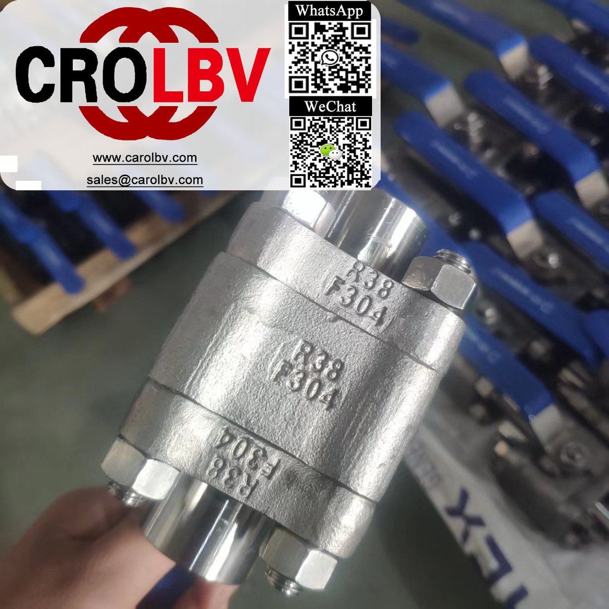 valve_andy's tweet photo. 3-PC BALL VALVE;F304;800LB
https://t.co/bsZfbxmBQn
sales@carolbv.com
#3pcballvalve #ballvalve #valves #forgedsteelballvalve #highpressureballvalve #valves #carolvalve https://t.co/IaTkjYr7xz