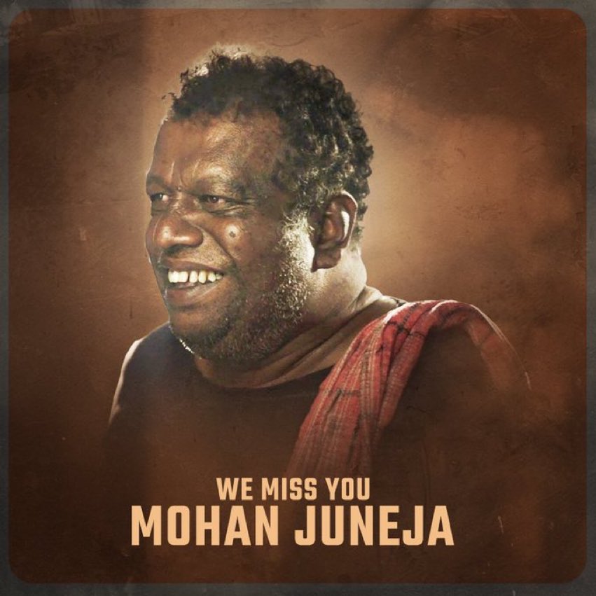 NishitShawHere's tweet photo. One of the most famous faces of #KGF & #KGFChapter2 is no more with us.
Mr #MohanJuneja was a fabulous actor, his presence will always be missed. May his soul Rest in Peace.
#RIPMohanJuneja #RestInPeaceMohanJuneja #KGF2 https://t.co/RnMd8jnFz0
