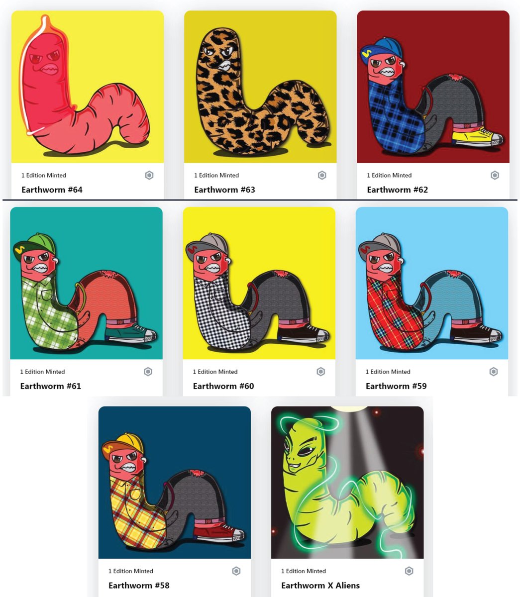 🪱New Drop Misbehave Earthworm🪱
One day I went into the garden to water my crops. I met a lot of bad earthworms...
1/1
⬇️
crypto.com/nft/collection…

#NFTThailand #Cryptocom #NFT