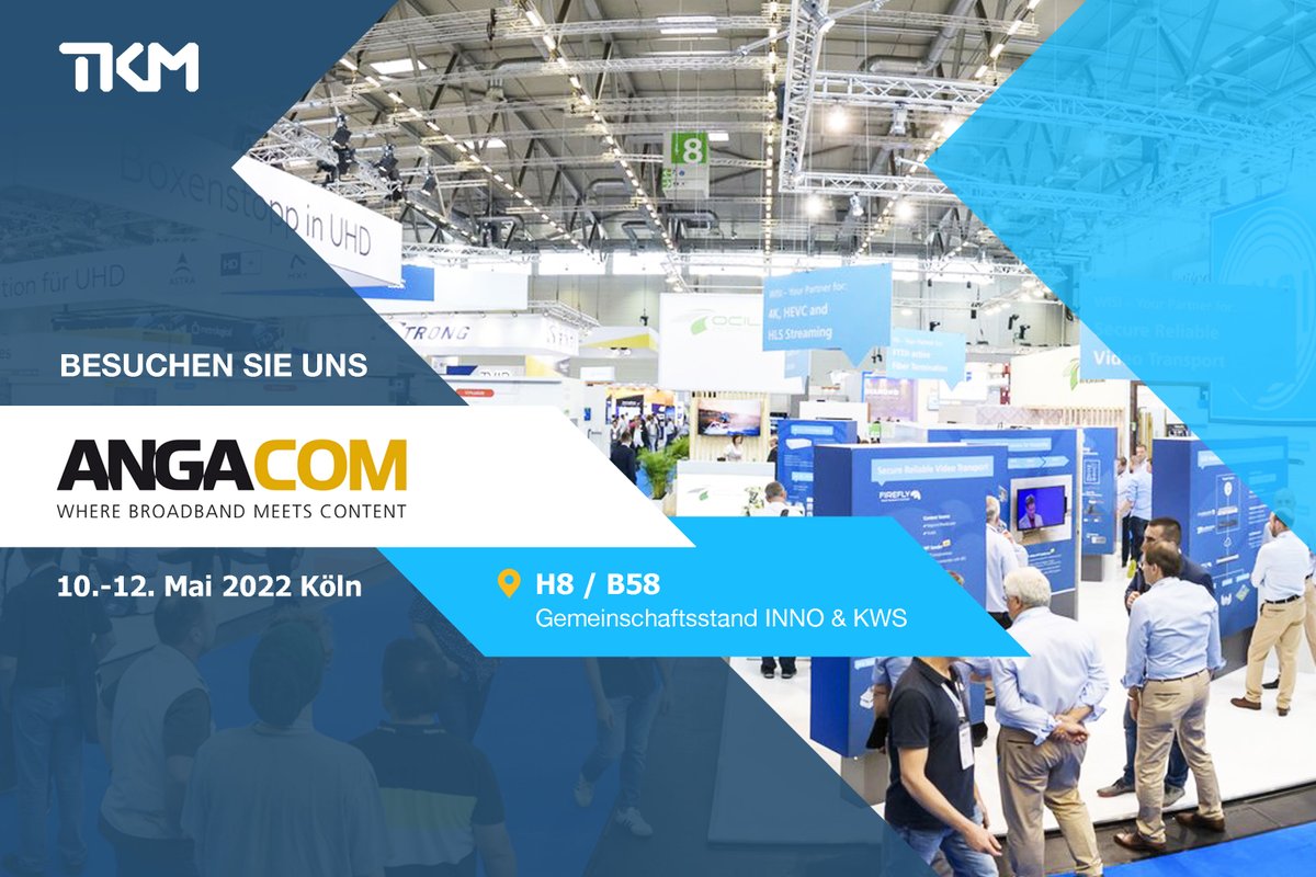 MEET US AT ANGA COM!

Zusammen mit KWS Electronic Test Equipment GmbH und INNO Instrument Inc.

Wann?
10.05. - 12.05.2022

Wo?
ANGA COM Köln  Halle 8 - Stand B58

Wir freuen uns auf euch!

#Angacom #datacenter #gebäudenetzwerk #cablingsolutions #itnetworks  #telecommunications