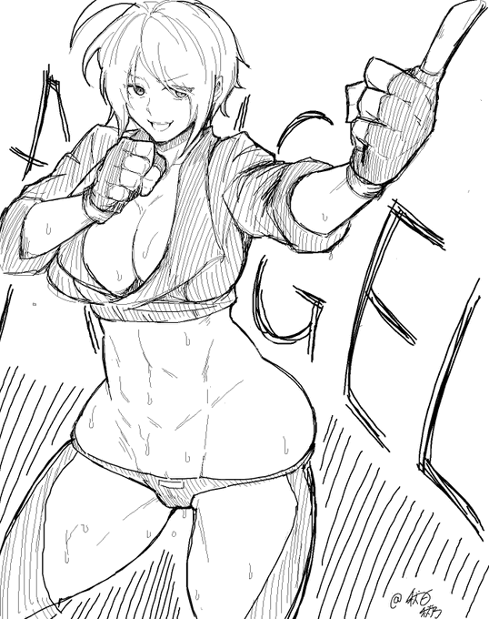 偶にはペイントツールで健全絵
KOFはアンヘルが一番好きですたい 