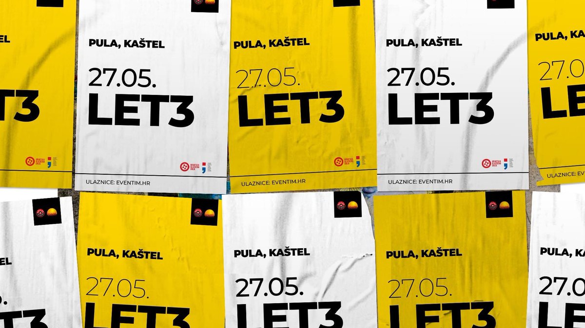 Za točno 20 dana Let3 stiže na pulski Kaštel! Izbjegnite dramu i osigurajte svoju ulaznicu na vrijeme u sustavu Eventim!