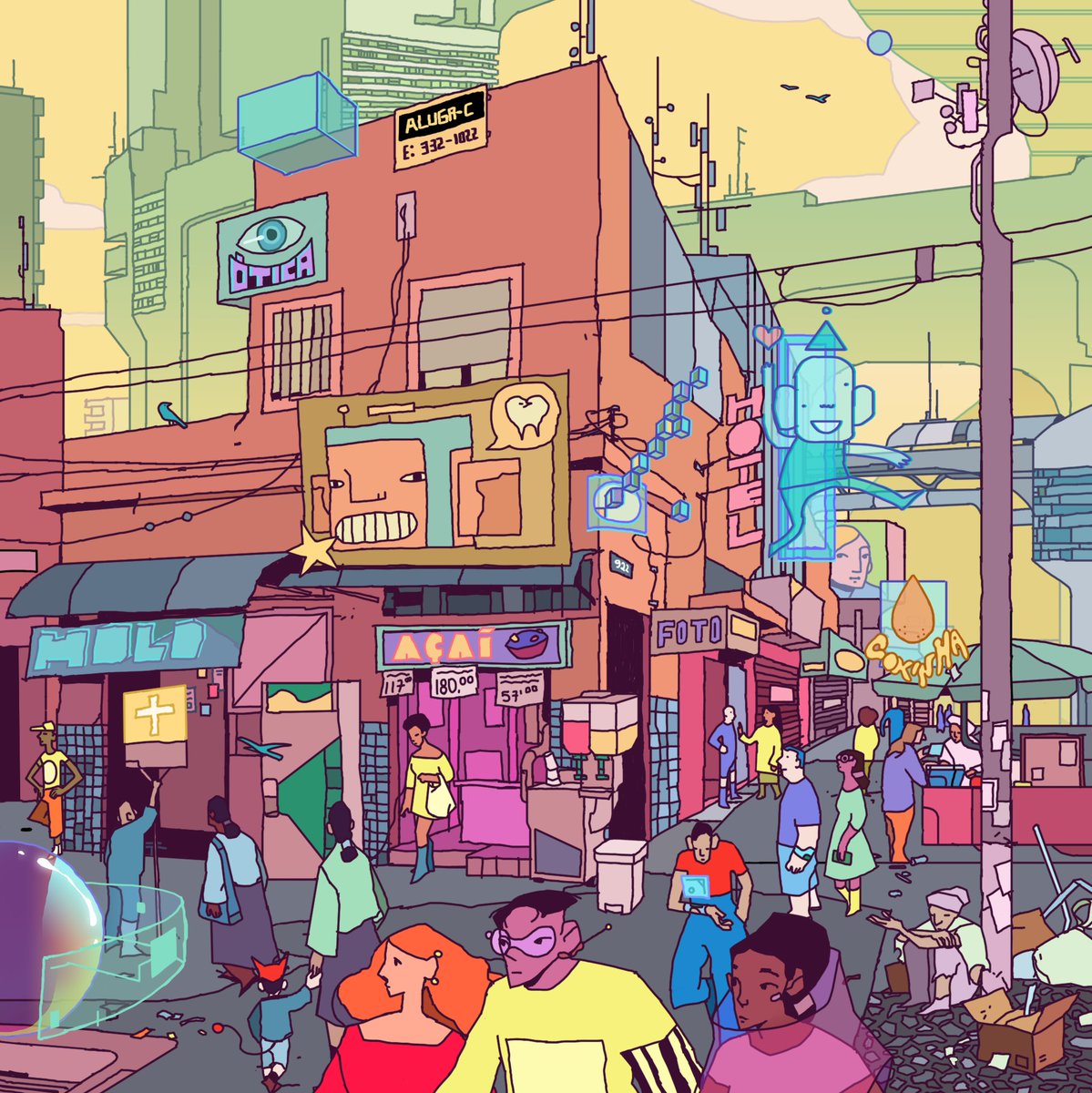 oi! 
This is my contribution for #tezos4tezos⭐
available on <a href="/TeiaCommunity/">Teia Community</a> 

downtown 
🏙️📡🏢
96/100 ed
1 #XTZ 
teia.art/objkt/730329