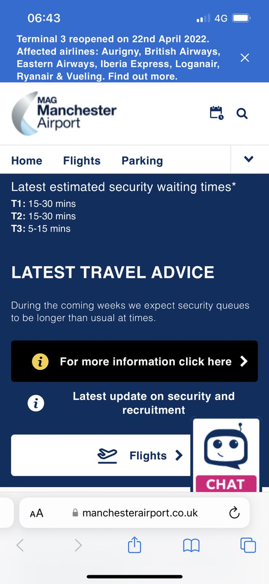 timrkilby's tweet photo. @manairport t1 security was a breeze 👏🏻. 15 mins from arrival to exit through security, as per their website. Don’t stress out about all the news of huge delays, it’s not worth it! 😉 https://t.co/oRmlgSheE0