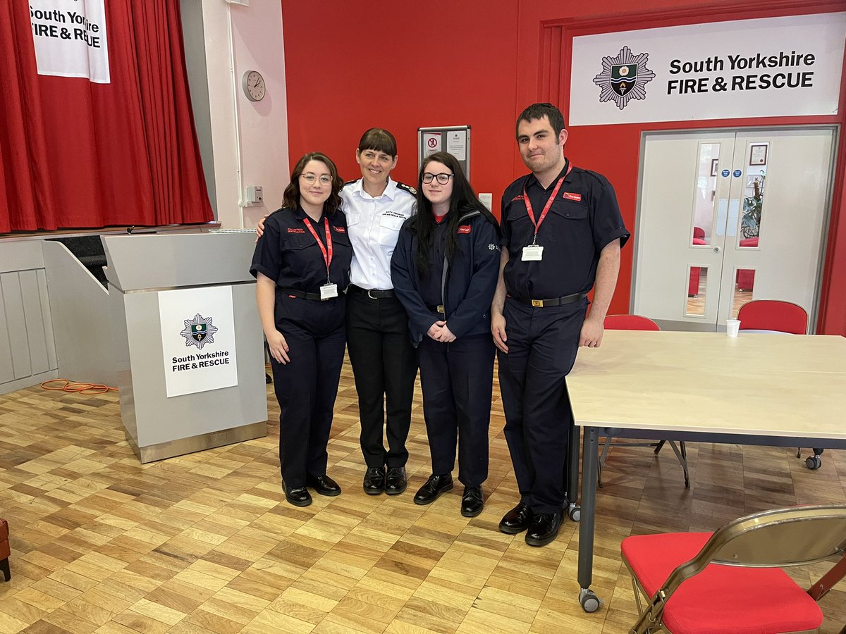 I’m so proud of our Cadet Volunteer Charlotte, she gave a fantastic speech at our Chief Fire Officers retirement presentation yesterday.We invited 3 of them along as they had bought her a gift and wanted to say a few words to thank her for her continued support.#youngambassadors