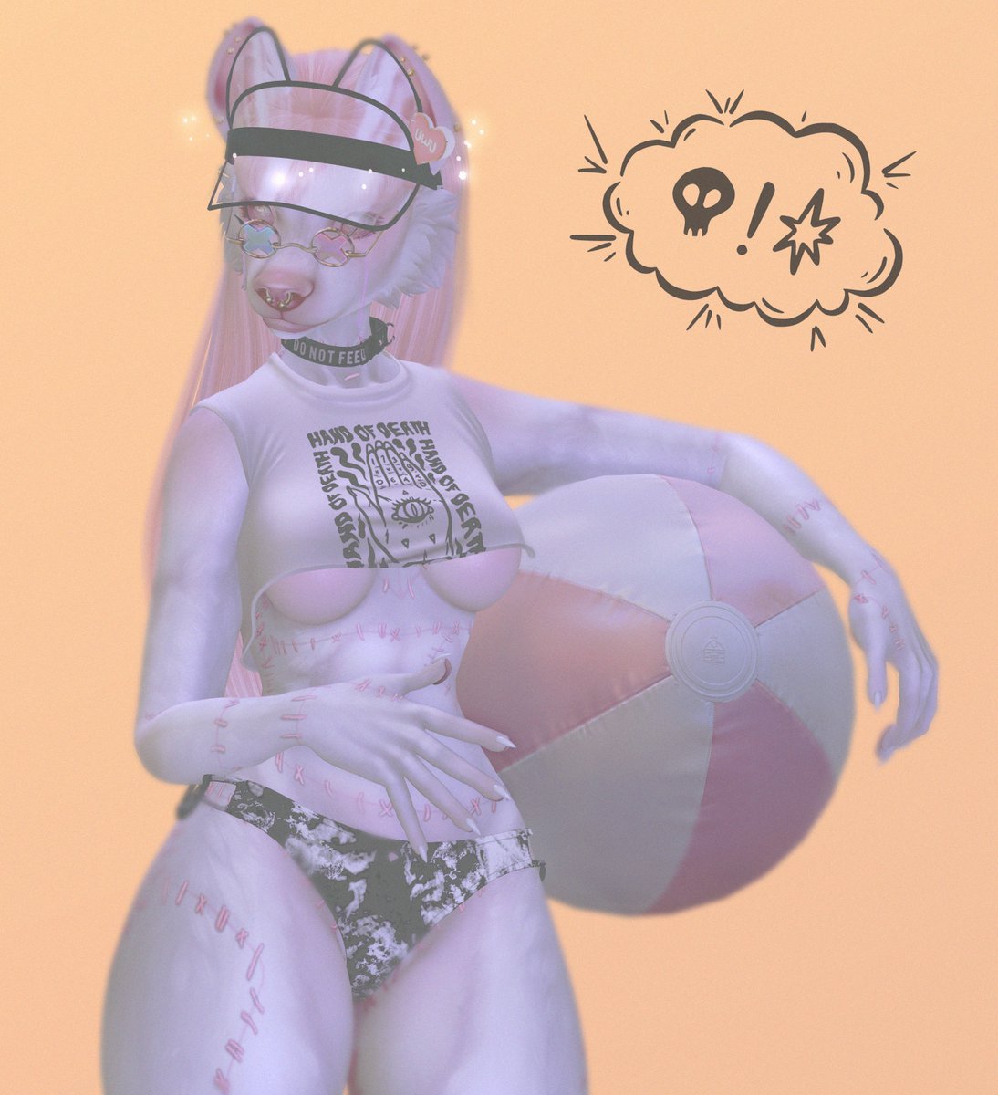 remember your sunscreen.
seriously go and grab this adorable advisor, new from <a href="/StoicStoreSL/">The Bitey.Cat Rikku | .STOIC.</a> , at anthem! (top by imbue, bottoms from @StoreSkoll, both available as well at the event)
maps.secondlife.com/secondlife/Ant…