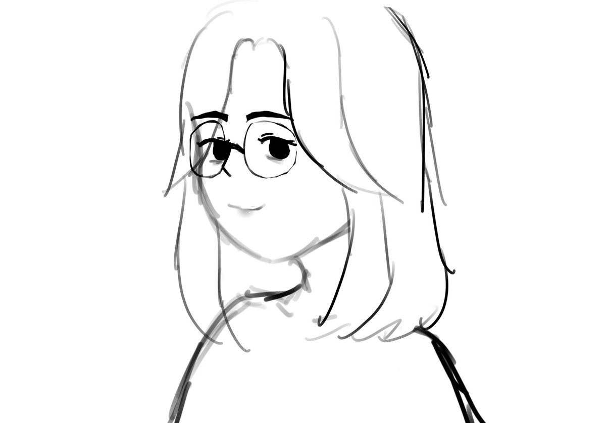 _tsukishii's tweet photo. a quick sketch of what i look like for no reason whatsoever https://t.co/FrGbTognU6