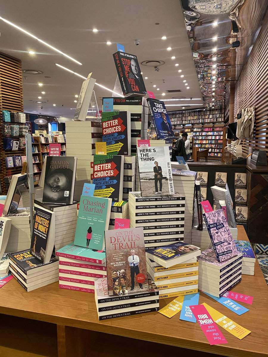 AmyHeydenrych's tweet photo. Chasing Marian on display as part of the @ExclusiveBooks #Homebru campaign. Amazing curation of new, local titles for all tastes. https://t.co/eIBWL71f4z
