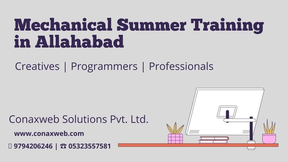 ConaXweb's tweet image. Mechanical Summer Training in Allahabad
👉 ( 📞 ) 0532-3557581, +91-9794206246
👉 ( 📧 ) info@conaxweb.com
👉 ( 🌐 ) conaxweb.com/training/detai…
#MechanicalSummerTraininginAllahabad #Mechanical #Summer #Training #SummerTraining #coaching #student #teacher #conaxweb