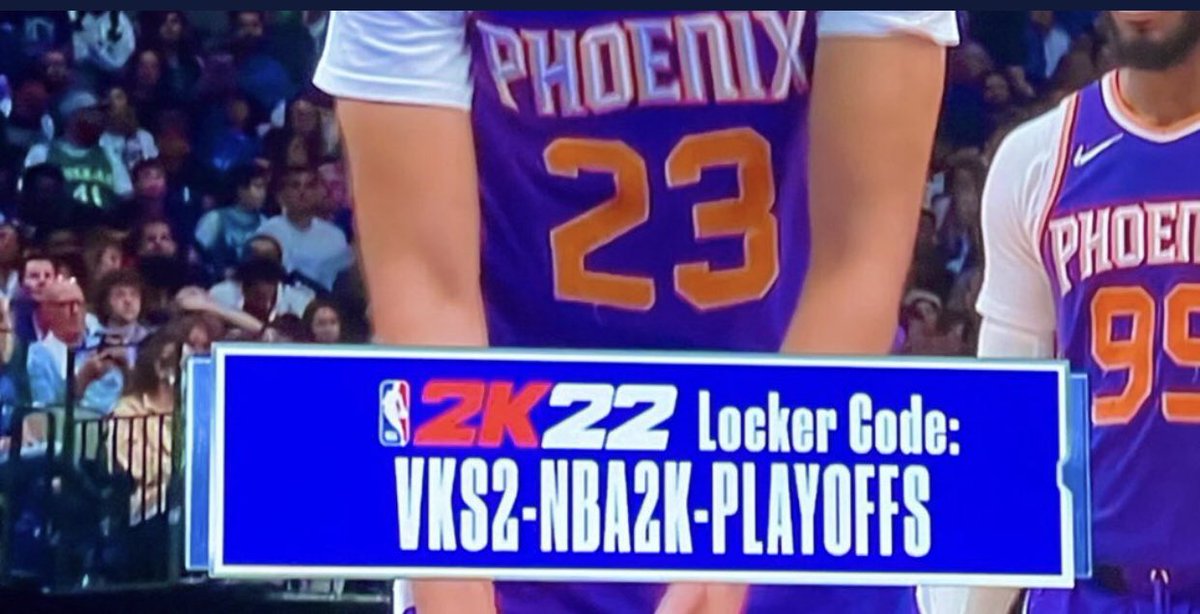 2k22lockercode_'s tweet image. #LockerCode From the Broadcast #ESPN 

VKS2-NBA2K-PLAYOFFS 

#NBA2K22 #LockerCodes