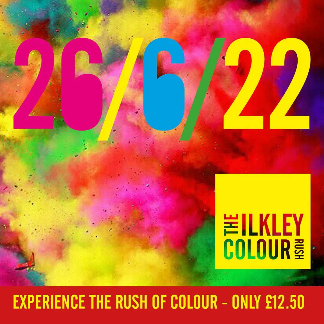Ilkleygrammar's tweet photo. The PTA proudly presents the 1st Ilkley Colour Rush with 5 runs at Ben Rhydding Sports Fields. At each 30 min race we'll shower you in powder paint as you walk, skip or run the course as many times as you wish. For tickets go to https://t.co/rtTzWoEchT
now! SALES END ON 30 MAY! https://t.co/h4L3HLVOFG