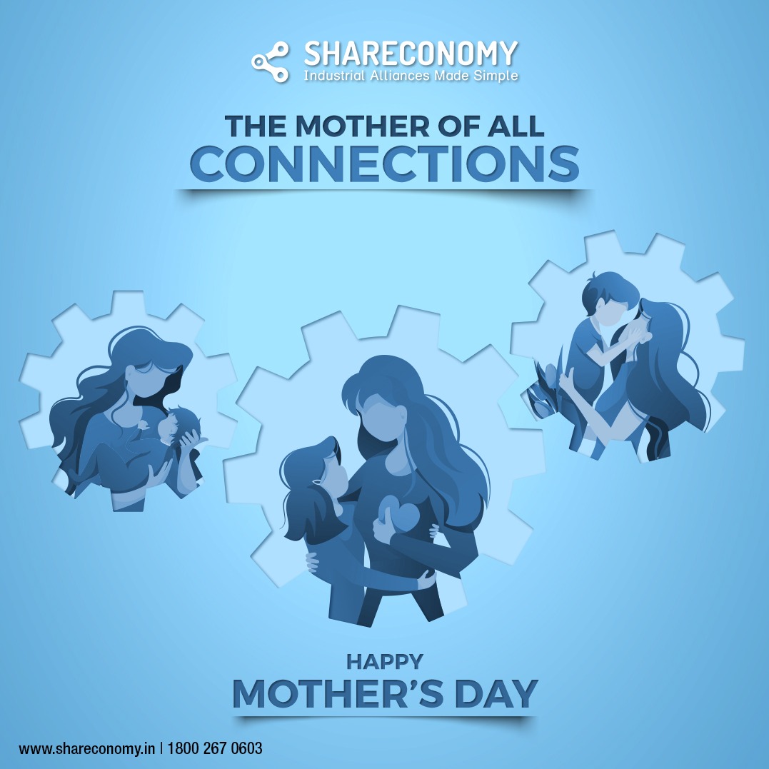shareconomy_in's tweet photo. A right connection always helps you get it right. We thank every #Mother for establishing everlasting connections in everyone’s life.#HappyMothersDay #Shareconomy #IndustrialAlliancesMadeSimple #RegisterNow #CapacitySeeker #CapacityOwner #SharingEconomy #RajhansDesaiJainGroup https://t.co/Z3ZFuyn90R