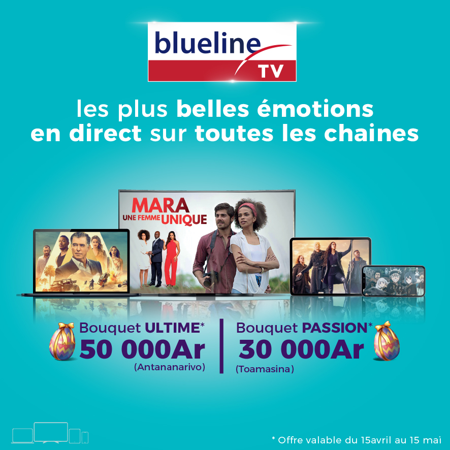 blueline_MG's tweet photo. Les plus belles émotions en direct sur toutes les chaînes ! 

Du 15 avril au 15 mai, Accédez à toutes les chaînes de Blueline TV à petit prix 😉

Le Bouquet ULTIME (Antananarivo) à 50 000 Ar seulement, et le Bouquet PASSION (Toamasina) à 30 000 Ar https://t.co/5BuNak2Y8B