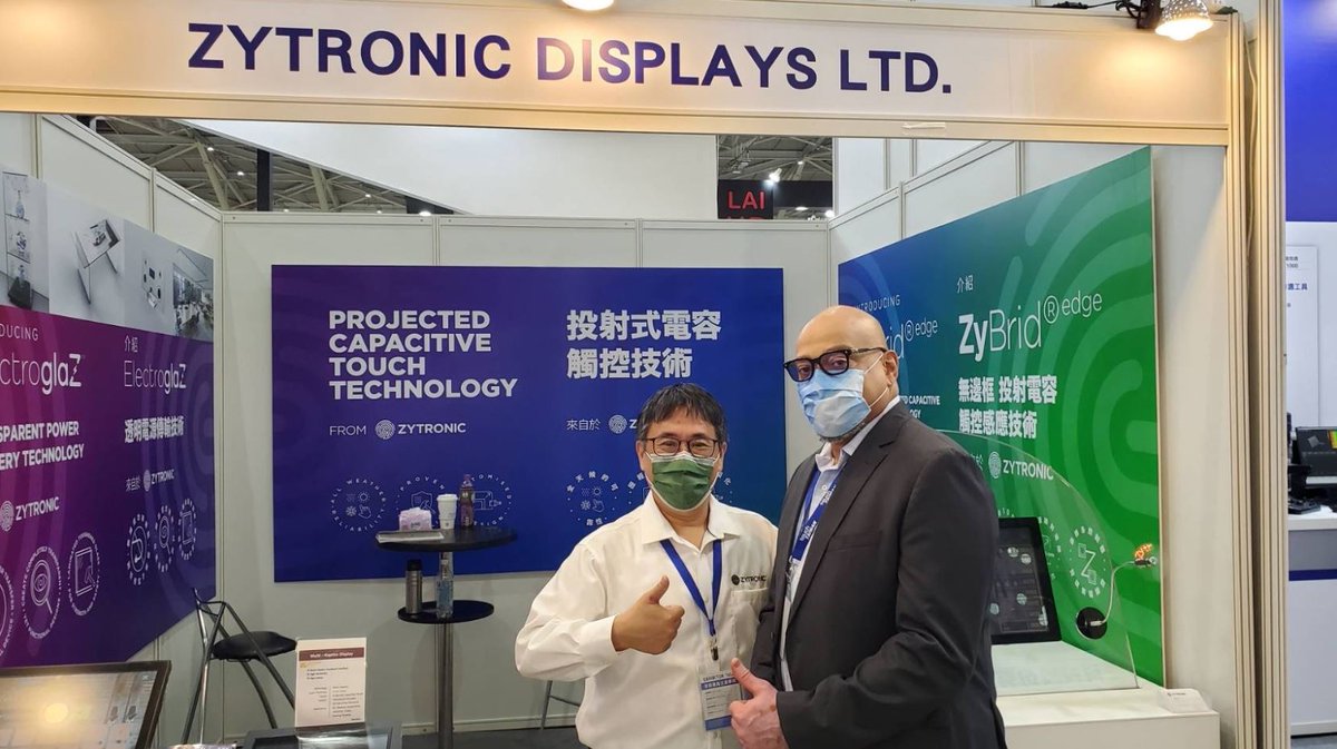 Zytronic's tweet photo. It was great to attend #TouchTaiwan last week with our #ElectroglaZ™ demo unit!
Want to enquire about our products following the event? Get in touch via info@zytronic.co.uk to speak to our team!
#Touchscreens #TouchscreenTech #TechExhibit #TechDemo #CustomTouchscreens https://t.co/OmqkW7UyjU