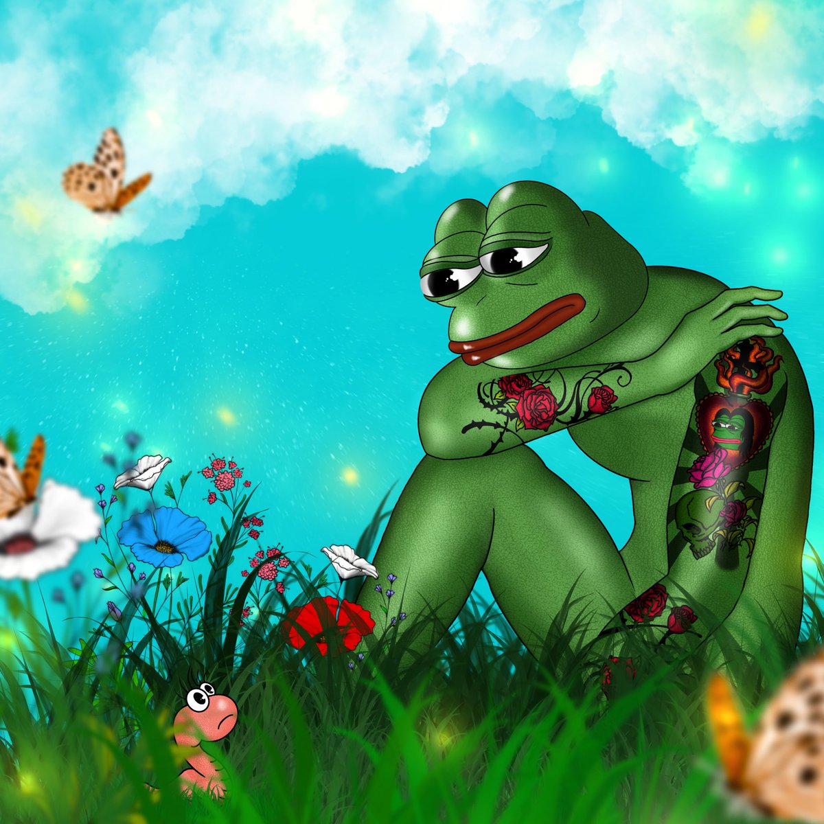 Megeny_NFT's tweet photo. New drop #pepefrog 🐸
“Thinking of you”
@foundation

Please help to RT if you like this artwork 🎨🥰

#nft #NFTCommunity #NFTProject #NFTdrop  #NFTCollection #cryptoartist #cryptoart #opensea #artwork  #nftcollectibles #OpenSeaNFT #nftart #FoundationNFT #PepeFam #pepe https://t.co/7vFPjdipVJ
