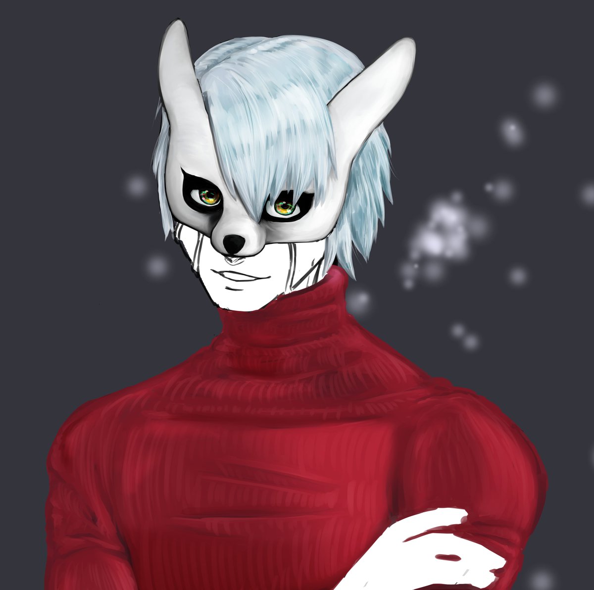 Artimicus's tweet photo. I'm struggling so much with trying to draw//
I'm beyond late, if not practically abandoned my projects. I'm getting back there slowly again. I think. Hm. Fanart of Aki Ra/Bedad. Work in progress. #grimstruth #conundrum #daeleris https://t.co/lMmTBLKCGk