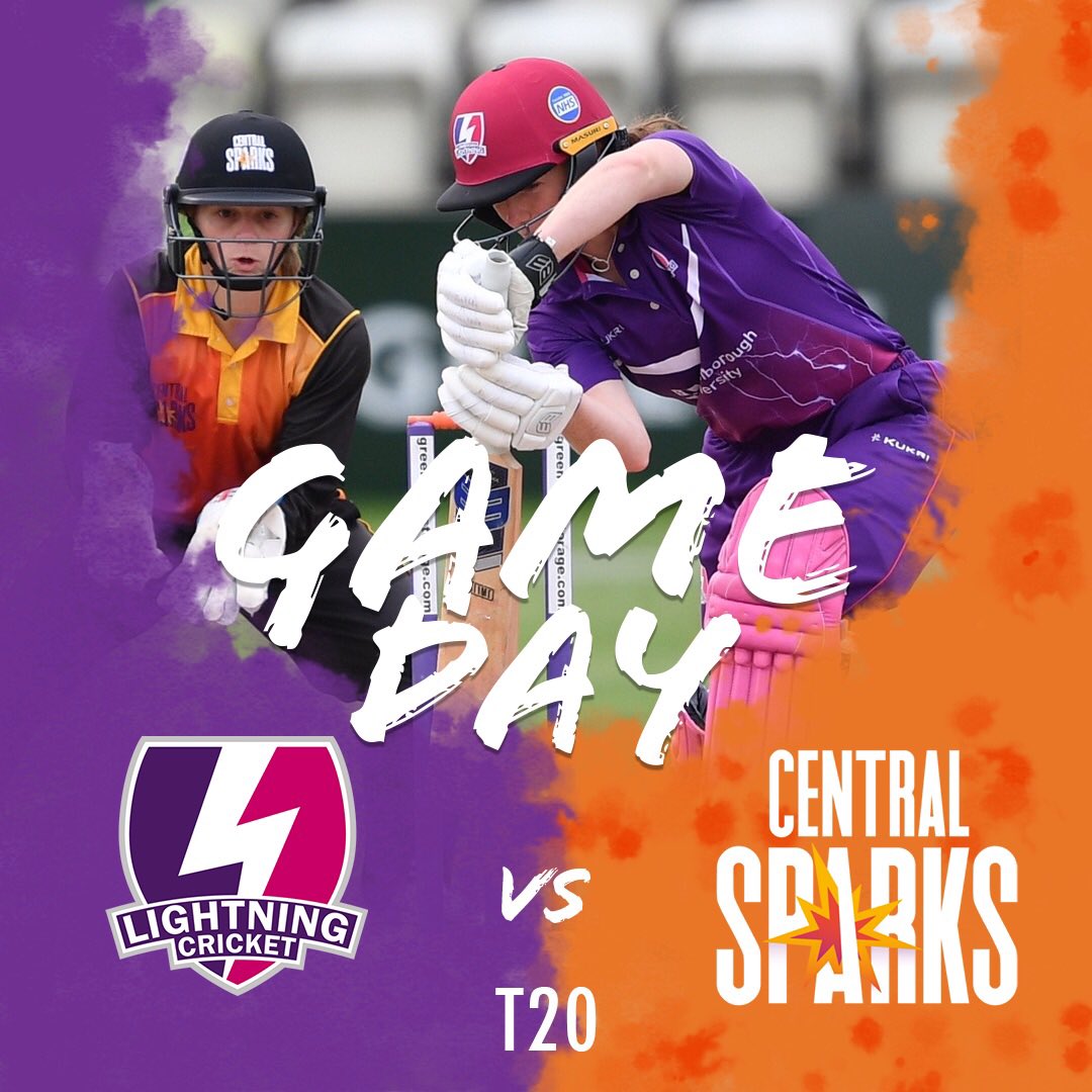 TheBlazeCricket's tweet photo. Lightning ⚡️ face Central Sparks 🎇 today in what promises to be 2 exciting T20s! 

Where: Haslegrave, Loughborough University 
When: 1030am, 230pm

Get down and support the girls! ⚡️⚡️ https://t.co/IPfex0X83d