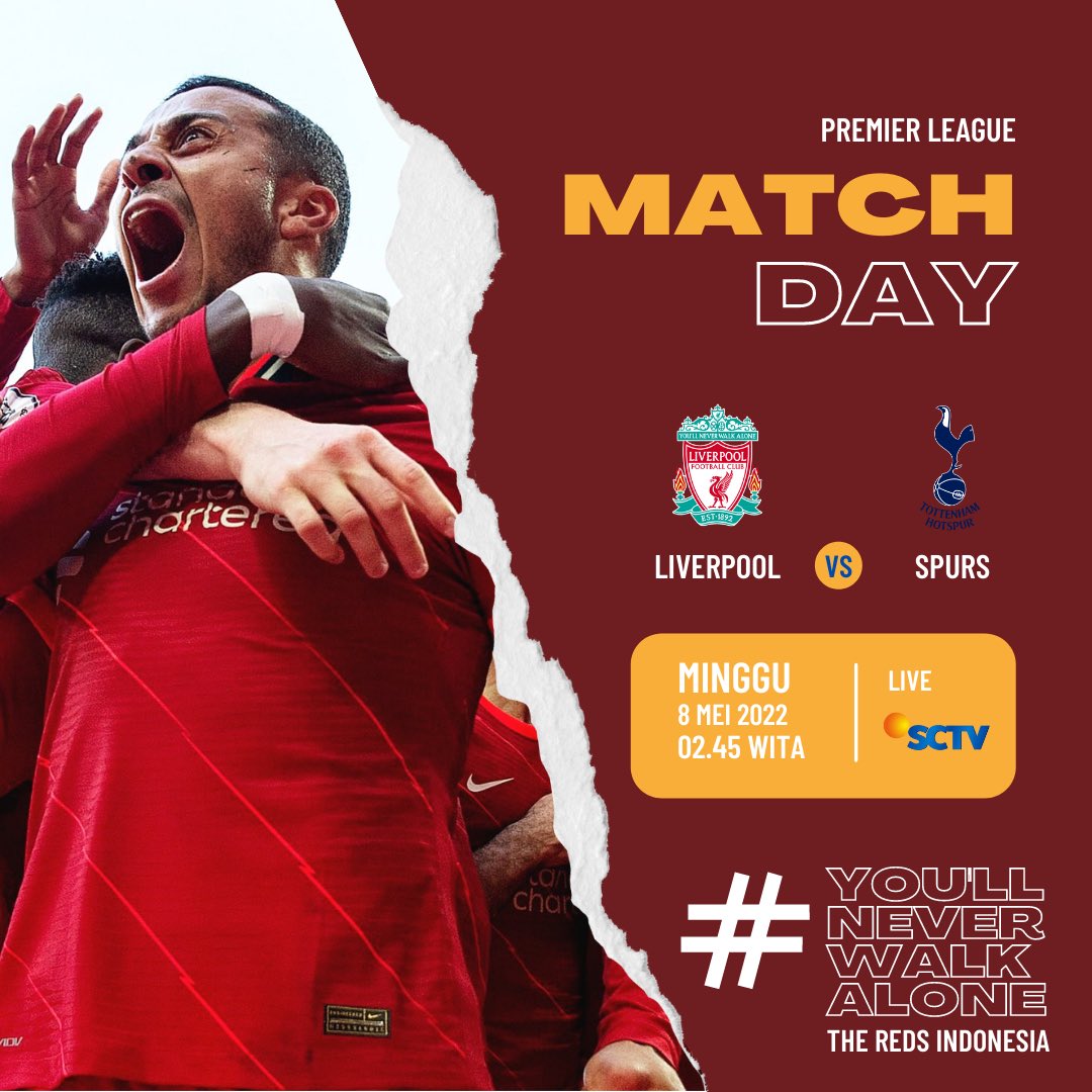 The_RedsIndo's tweet photo. MATCHDAY!

Perjalanan di Premier League tetap berlanjut. Ikhtiar akan tetap dikerahkan secara penuh untuk menjaga harapan itu tetap menyala.

Tak ada opsi lain kecuali kemenangan. Setiap partai sekarang adalah partai final.

Menangkan, Reds! 🔴 https://t.co/uDRpM1Kv47