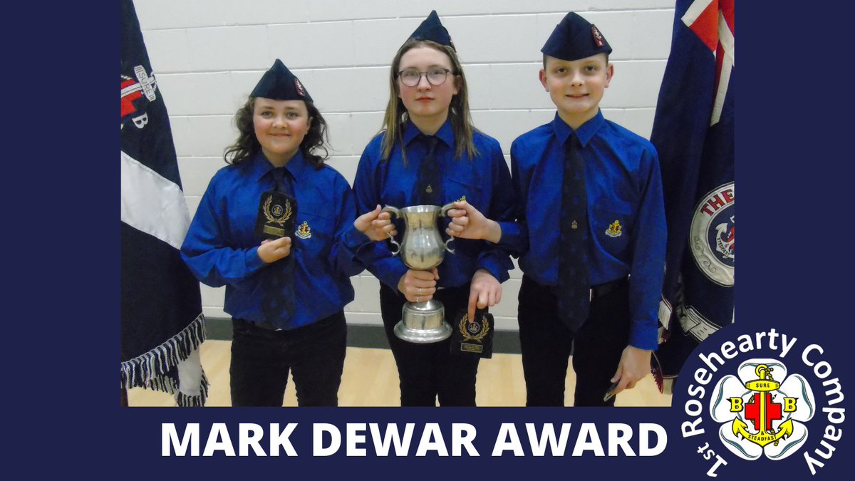 Well done to Boys and Girls who won awards at our recent Company Section parents night. All thoroughly deserved! #LearnDiscoverGrow #BoysBrigade