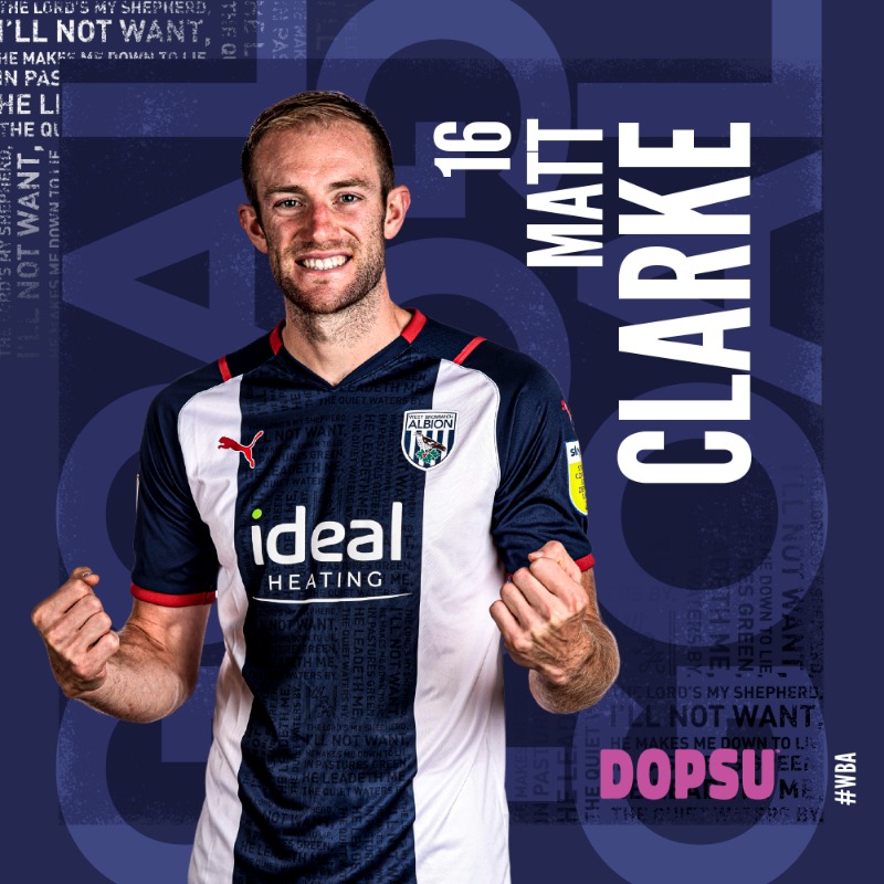 WBA's tweet photo. MATT CLARKE!