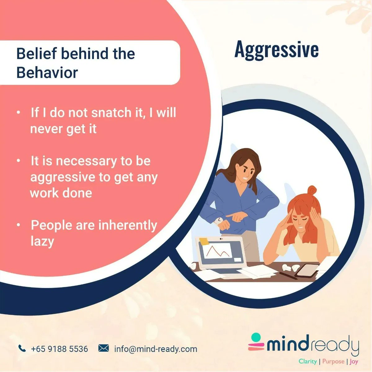 mindready2's tweet photo. Is your behavior coming in the way of reaching your goals?
At the root of your behaviors, lie your beliefs - What we believe dictates how we behave.
To change a persistent behavior, look toward your beliefs and challenge them.
#mindready #habits #behavior #positiveaction https://t.co/M7SGgQkpuE