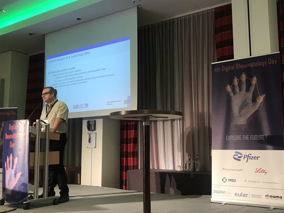 JK77775's tweet photo. #AI in #Rheumatology - Hype or Hope; Great lecture #DigitalRheumatologyDay by @KorayTascilar 👈🙌 @digital_rheuma @UniFAU #ehealth https://t.co/fSrdy5f0tW