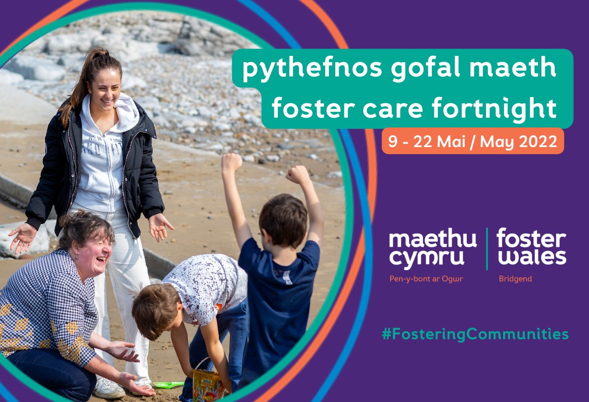 Mae #PythefnosGofalMaeth yn codi ymwybyddiaeth am yr angen am rieni/teuluoedd maeth. 
Mae cymaint o blant a phobl ifanc sydd angen lle diogel i'w alw'n gartref.
Allech chi helpu? 
tinyurl.com/PYB-FCF
#CymunedauMaethu #FCF22 #Penybont
