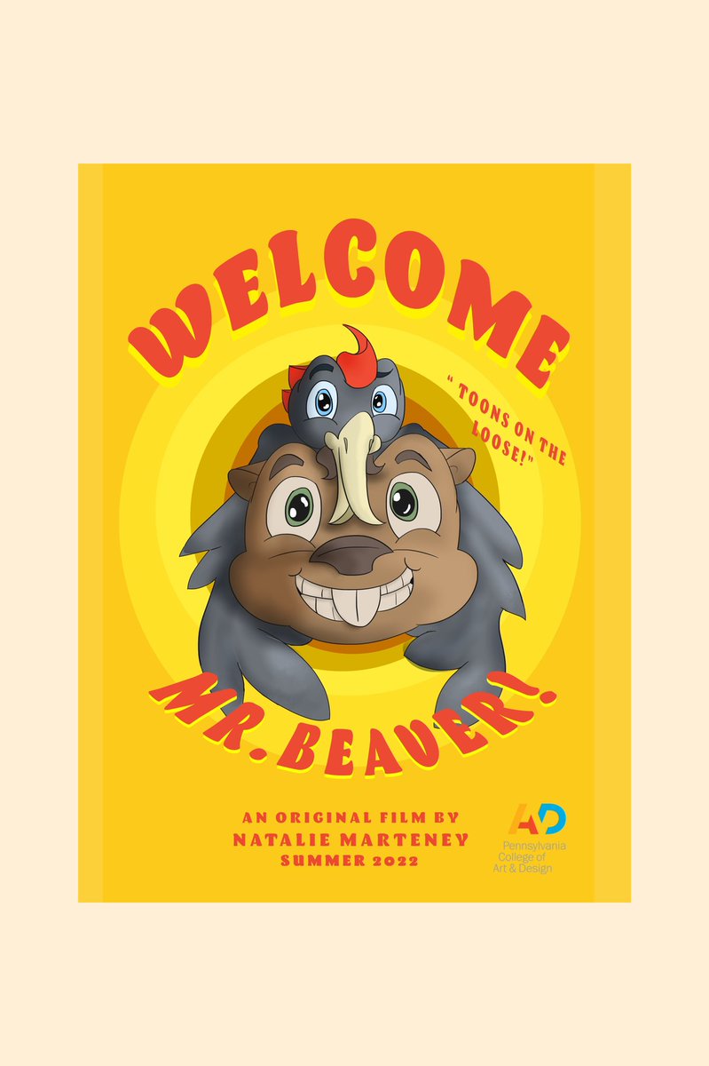 doodlepeepers1's tweet image. My poster for Welcome Mr. Beaver Film that will be on here soon today. 🥰✌️

#pcad #pcadanimationandgameart #cartoonbeaver #cartoons #originalcharacters #originalart #oc #animationproject #animation