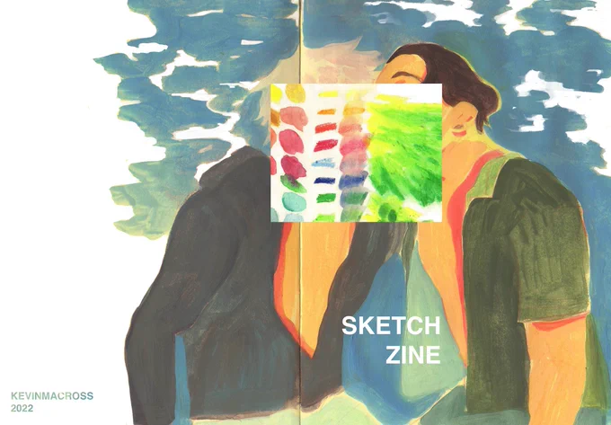 i've made a small new zine with some sketchbook drawings 😖😖 