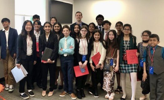 wcsSMS's tweet photo. Sabers visited the Capitol Friday for the Youth in Government Conference! This program offers hands-on experience in state government as senators, representatives, justices, lawyers, lobbyists, and commissioners. Mr.Boyd & students, thanks for your leadership!🇺🇸
#WeAreSunset🧡💙 https://t.co/4Sk9QEU7KJ
