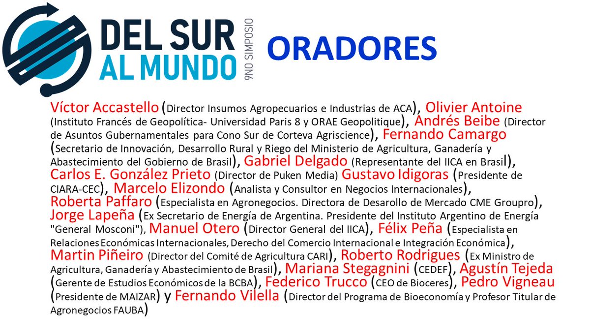 vilellafer's tweet photo. #SimposioDelSurAlMundo Esta semana fue la 9na edición del Simposio Internacional del Sur al Mundo, "Alimentos e Insumos frente a la crisis geopolítica global". Si quieres ver o rever todas las imperdibles mesas están en: https://t.co/O5VOhDVcfT https://t.co/x6ACLB0PjP