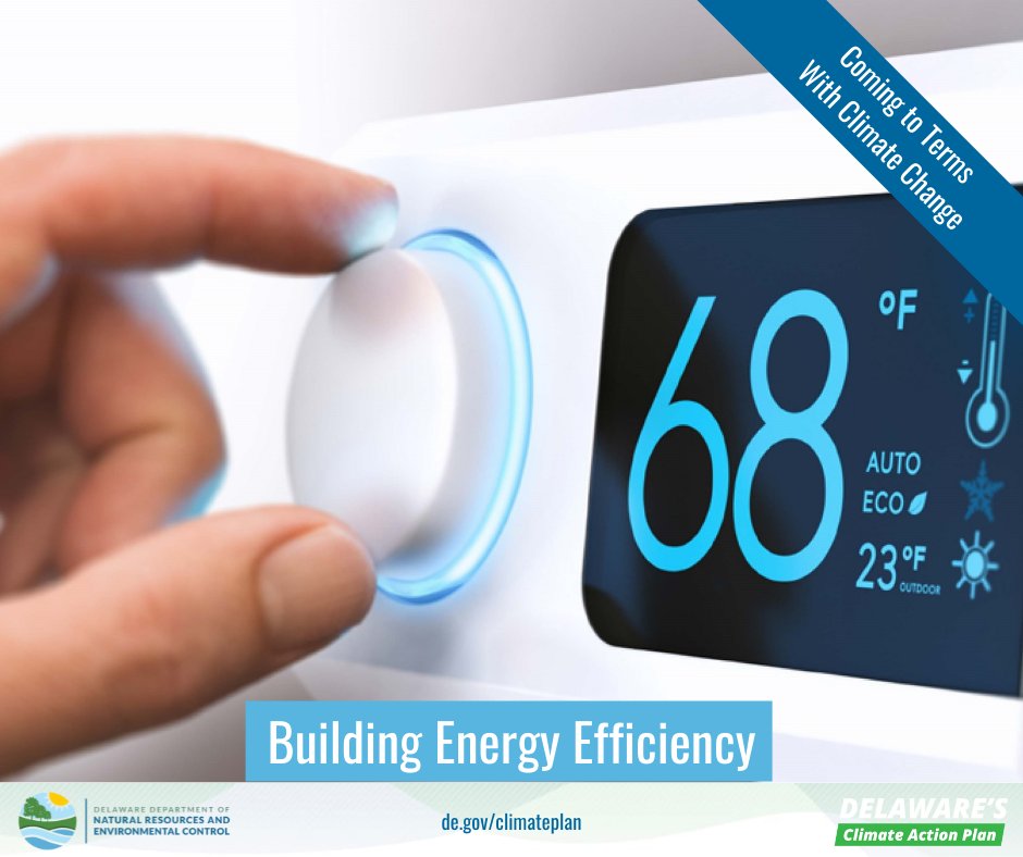 DNRECClimate's tweet photo. Energy Efficiency refers to the replacement of older or less energy efficient appliances, vehicles, building materials and other technologies with newer, more efficient designs that require less energy. https://t.co/5YaK8QO29F #declimateplan https://t.co/9Dpbbjlp7g