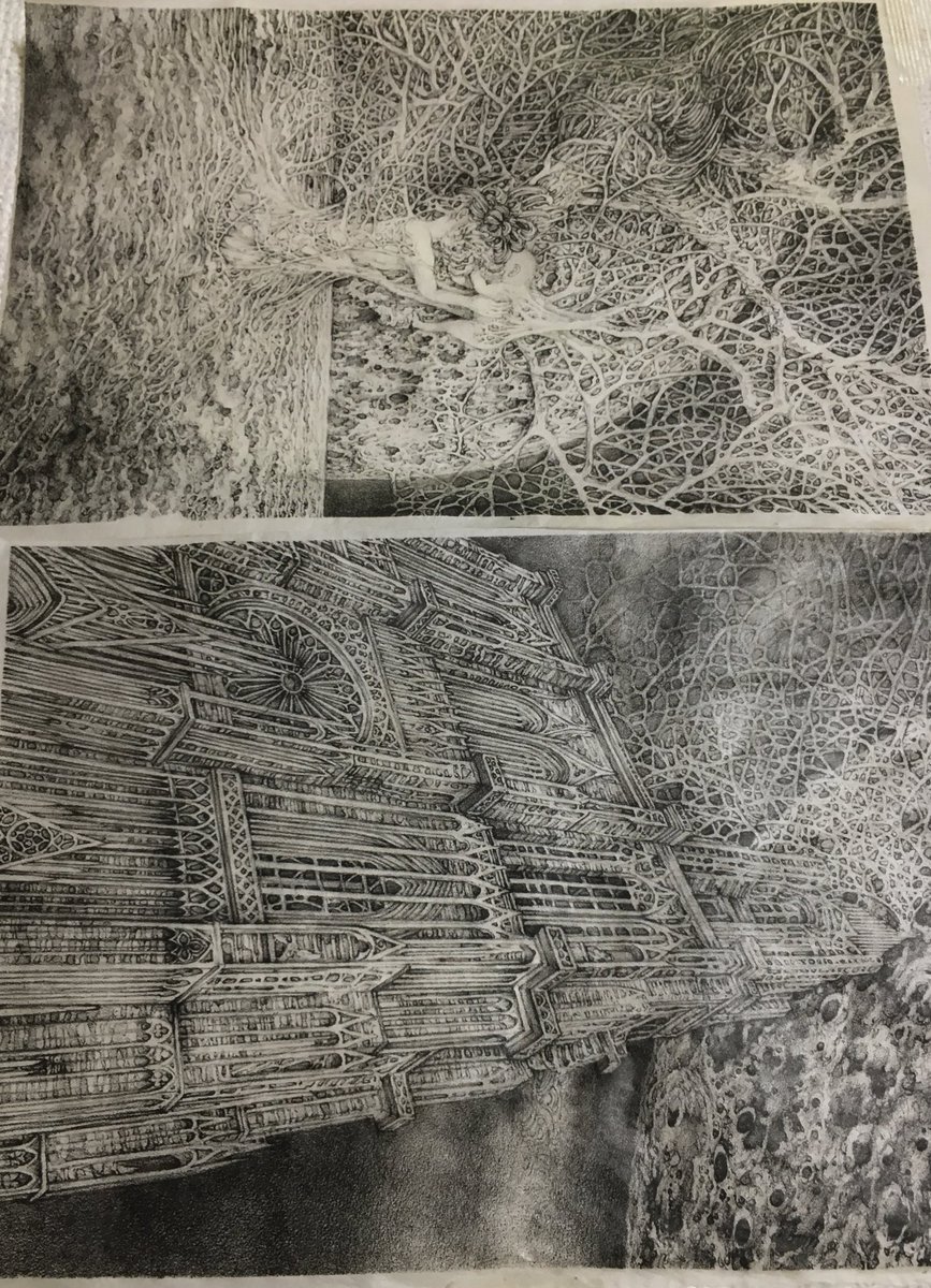 YAMAD_ART's tweet photo. 全てが繋がって行く　/過去作品　#art #artwork #絵 #版画 https://t.co/AJJfdrADZt