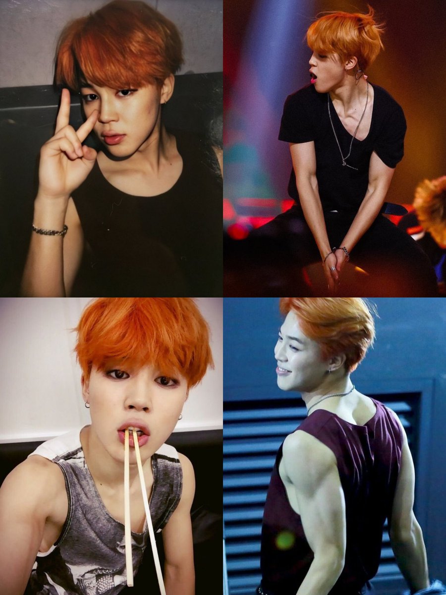 jmnstills's tweet photo. Orange haired Jimin was something you wouldn't get it https://t.co/eVo88Ewk2U