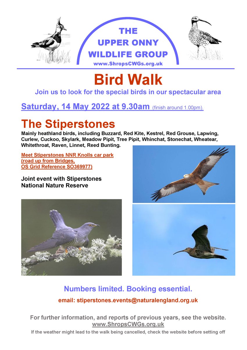 NE_WestMids's tweet photo. A week to go until our annual #bird #walk at the #StiperstonesNNR. 

Book now to avoid disappointment: stiperstones.events@naturalengland.org.uk

@ShropsWildlife @WhatsOnShrops @sosbirds @ShropHillsAONB #ShropsPost https://t.co/DCtaSq19gE