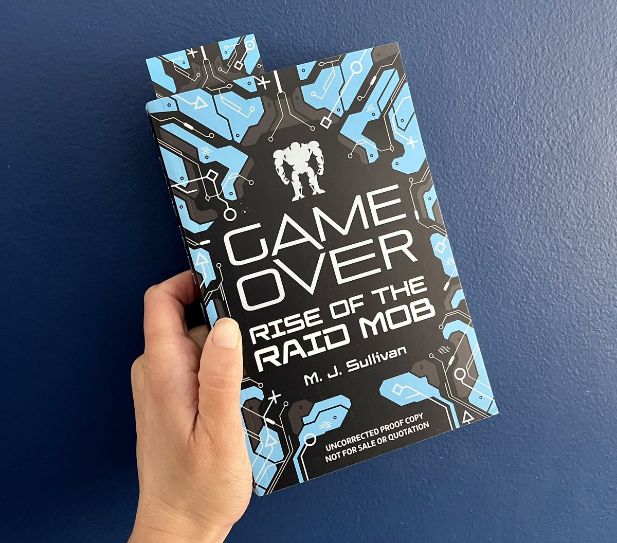 BookSuperhero2's tweet photo. Book Boy is very keen to get his hands on this one! #GameOver #RiseOfTheRaidMob by #MJSullivan @SweetCherryPub - gaming, virtual reality and an extra-terrestrial menace… https://t.co/2zvY9oTTw3