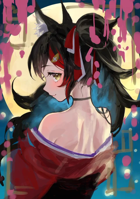 18日目、大神ミオWIP
 #100日チャレンジ  #みおーん絵 