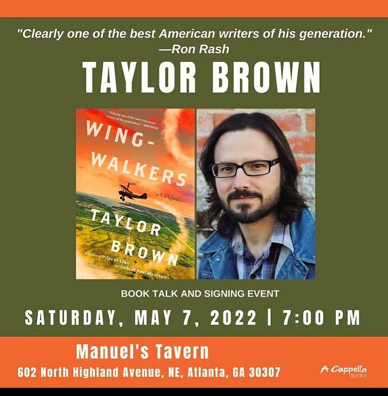 Atlanta tonight! Please join me at Manuel’s Tavern, 7pm for my WINGWALKERS event, hosted by the fine folks at @acappellabooks. Hope to see you there! #wingwalkers2022 instagr.am/p/CdQYLRDrqle/