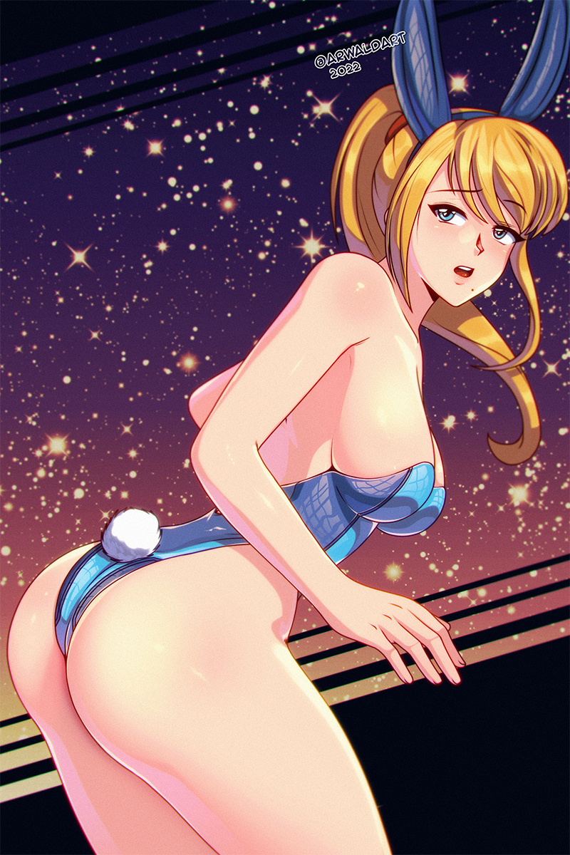 Bunny Suit Samus, because both Samus and Bunnies aer cute and awesome!